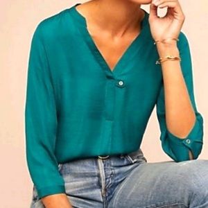 Anthro | Dolan Left Coast Collection. Green Top. XS.